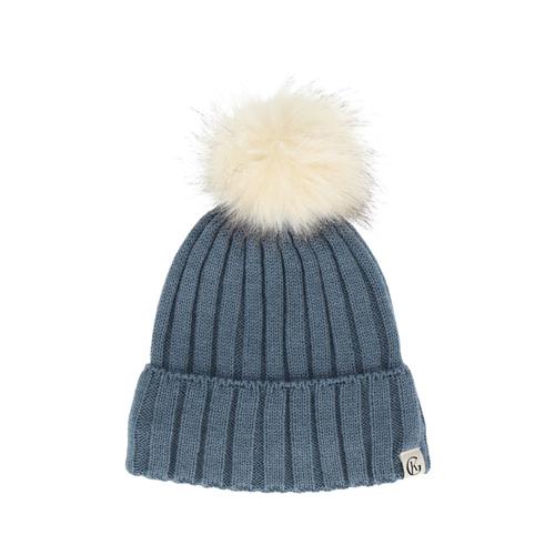 Gullkorn Design Marl Wool Beanie Denimblue | Blå | 74/86 cm