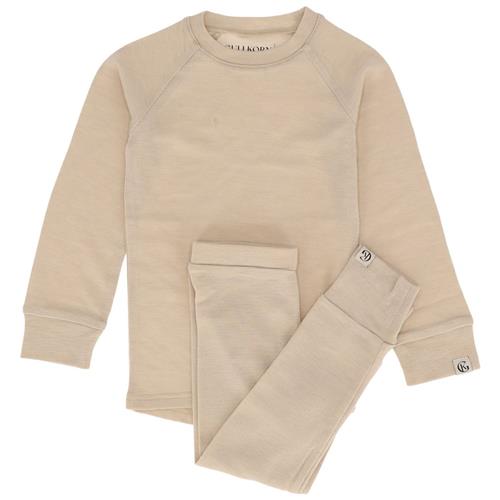 Se Gullkorn Design Idde Wool Set Beige | Beige | 92 cm ved Babyshop