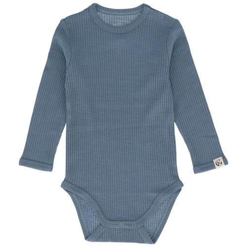 Gullkorn Design Chalk Wool Bodysuit Denimblue | Blå | 92 cm