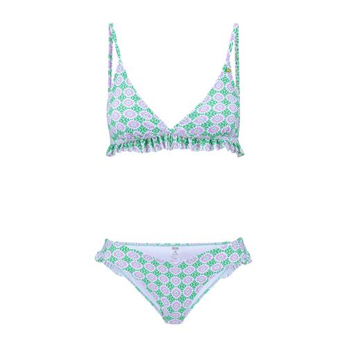 Se Shiwi Bikini 'Romy'  grøn / lilla / hvid ved About You