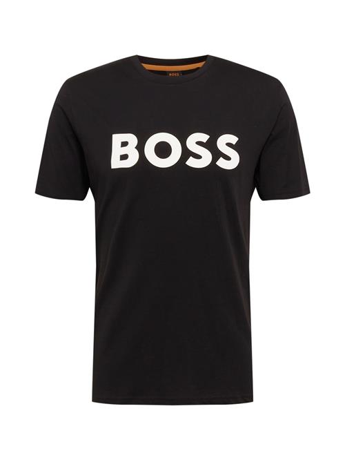 Se BOSS Bluser & t-shirts 'Thinking'  sort / hvid ved About You