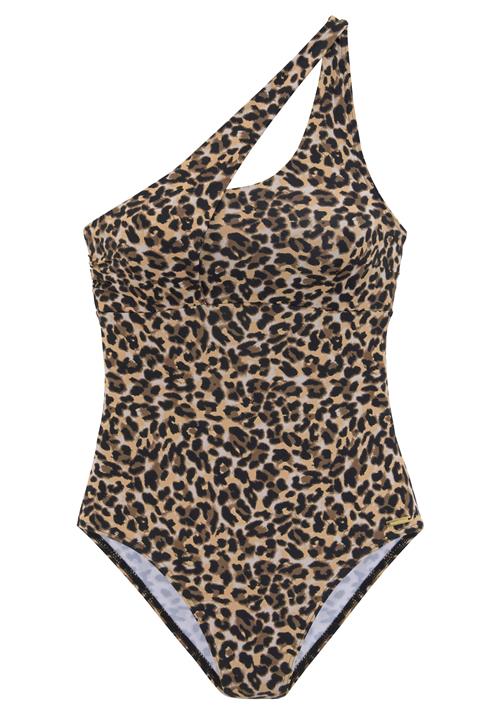Bruno Banani Badedragt  beige / mørkebrun / sort