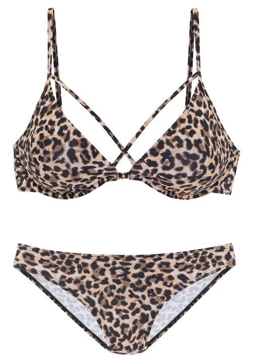 Se BRUNO BANANI Bikini  brun / sort ved About You