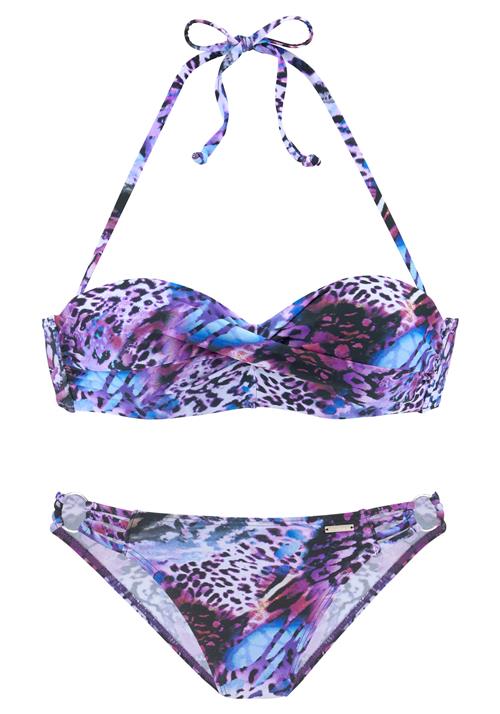 Bruno Banani Bikini  blomme / lilla / sort / hvid