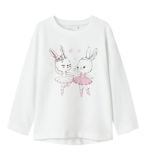 Name It Bluse - NmfVix - Bright White/Dancing Bunnies