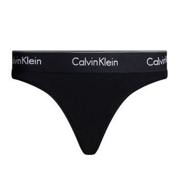 Calvin Klein Trusser Modern Cotton Thong Sort Medium Dame