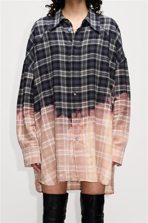 Se Hope Overgrown Shirt Kvinde Bleached Away Black Check Skjorter Str 36 - hos Magasin ved Magasin