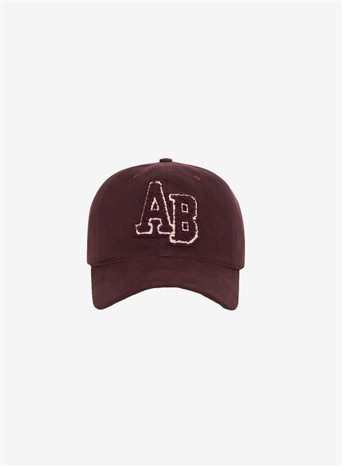 Se Anine Bing Jeremy Baseball Cap Letterman Dark Burgundy ved Number Nine