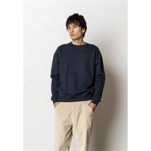 Se Fat Moose Nelson Organic Crew Mand Navy Sweatshirts Str L - hos Magasin ved Magasin