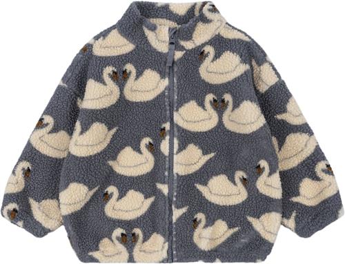 Konges Sløjd Jody Teddy Jacket GRS Str 3Y - Swan Fleece Bomuld hos Magasin