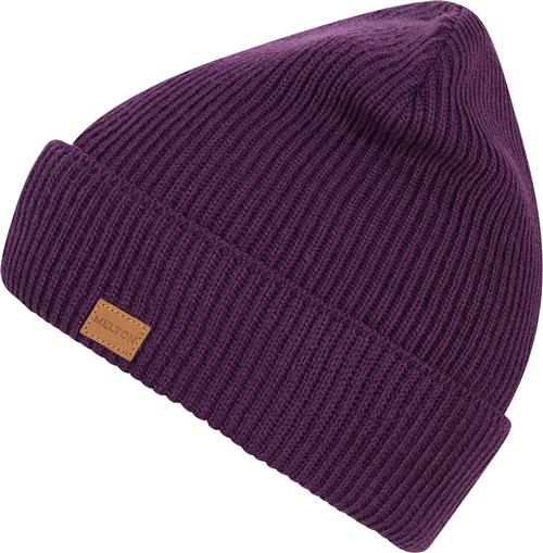 Melton Basic Ribbed Beanie 51/53 - Huer Uld hos Magasin