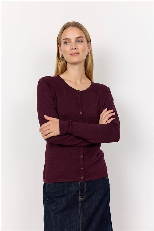 soyaconcept Scdollie 446 Kvinde 94975 Wine Melange Cardigans Str XL - Nylon hos Magasin