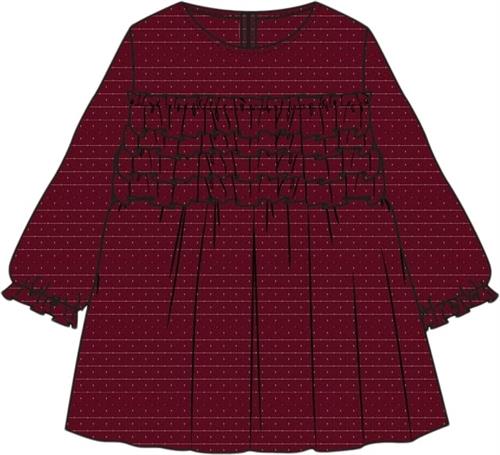 The New Tnsmacie L_S Dress Str 74 cm - Rio Red Kjoler hos Magasin