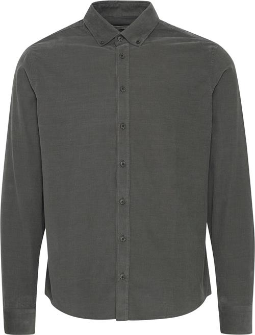 Casual Friday Cfanton LS BD Baby Corduroy Shirt Kvinde Dark Shadow Skjorter Regular Fit Str XL - hos Magasin