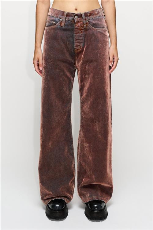 Hope Skid Jeans Kvinde Rust Flock Jeans Str 25 - Denim hos Magasin