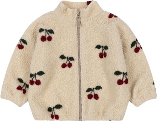 Konges Sløjd Jody Teddy Jacket GRS Str 4Y - Cherry Fleece Bomuld hos Magasin