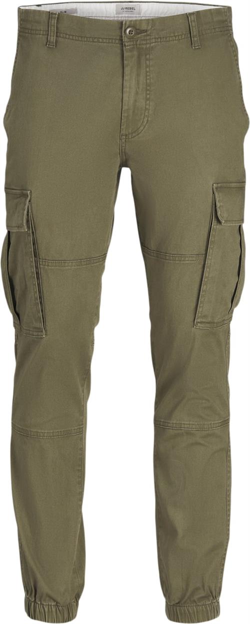 Se JJ-REBEL Jrebmichael Slim Show Noos Mand Olive Night Jeans Slim Fit Str "29/""34" - hos Magasin ved Magasin