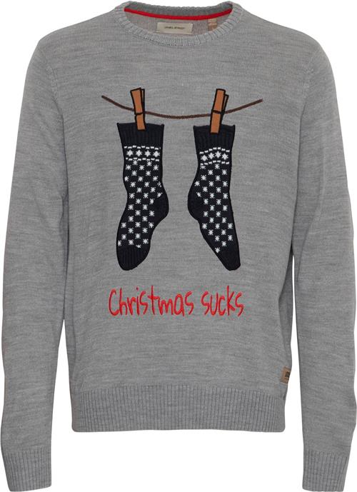 Blend Christmas Pullover Mand Stone Mix Sweatshirts Str XL - hos Magasin