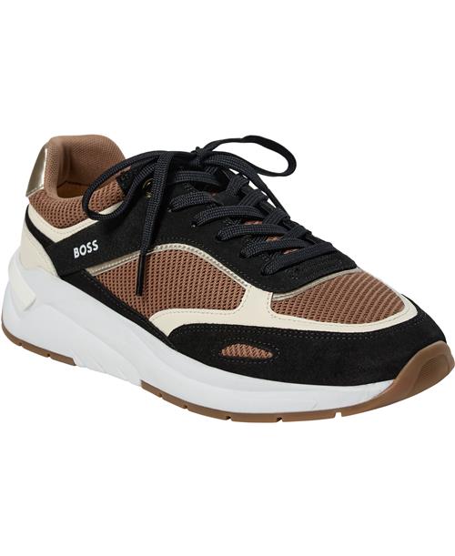 BOSS Skylar_Runn_Memxmt Kvinde Medium Beige Sneakers Str 40 - hos Magasin