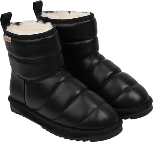 Lovelies Nebo Leather High Boots With Shearling Kvinde Black Vinterstøvler Str 41 - hos Magasin