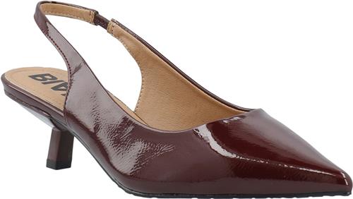 Se Bianco Biakristin Kitten Heel Slingback Patent Kvinde Burgundy Snøresko Str 40 - hos Magasin ved Magasin