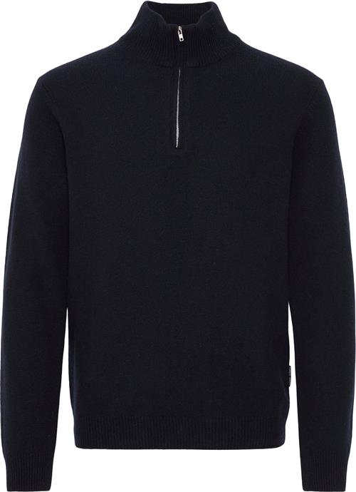 Casual Friday Cfkarl Halfzip Lambswool Knit Mand Dark Navy Cardigans Regular Fit Str L - hos Magasin