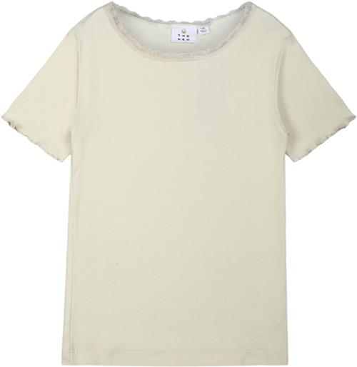 The New Tnkenya S_S Rib Tee Str 146-152 cm/11-12 år - White Swan Kortærmede T-shirts Viskose hos Magasin