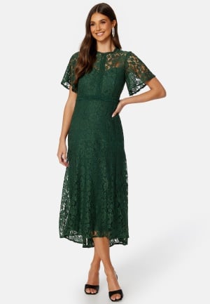 Se Bubbleroom Occasion Penina Lace Dress Dark dusty green 40 ved Bubbleroom