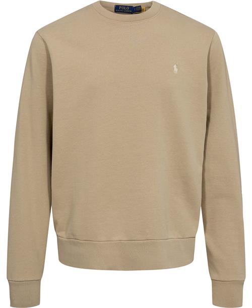 Se Polo Ralph Lauren Loopback Fleece Sweatshirt Mand Coastal Beige Sweatshirts Str S - Bomuld hos Magasin ved Magasin