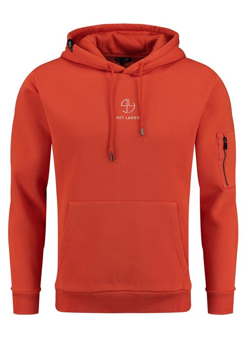 Key Largo Sweatshirt 'MEMBERSHIP'  orange / hvid