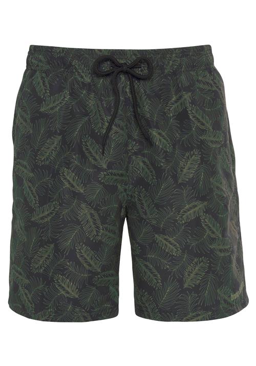 BRUNO BANANI Badeshorts  khaki / gran / sort