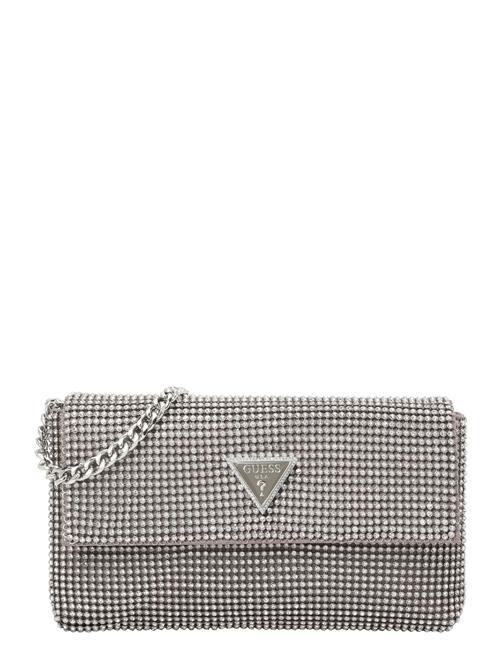 Se GUESS Clutch 'Zalina'  taupe / sølv ved About You