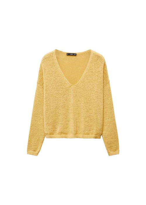 Se MANGO Pullover 'Pekin'  gylden gul ved About You