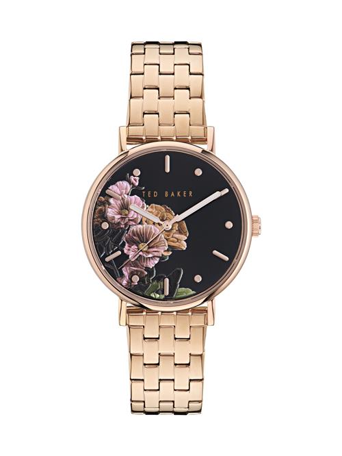 Ted Baker Analogt ur 'Phylipa Fashion'  rosa guld / sort