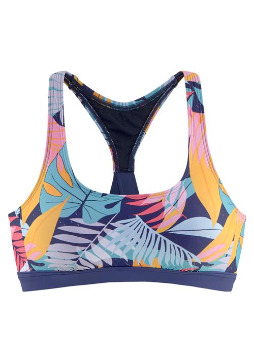 LASCANA ACTIVE Sportsbikinioverdel  indigo / lyseblå / gul / lys pink