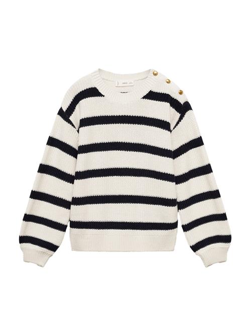 Se MANGO KIDS Pullover 'ELODIE'  ecru / sort ved About You