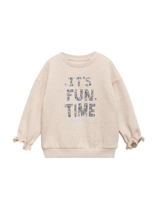 MANGO KIDS Sweatshirt 'GOBI'  kit / blå / mørkegrå / offwhite