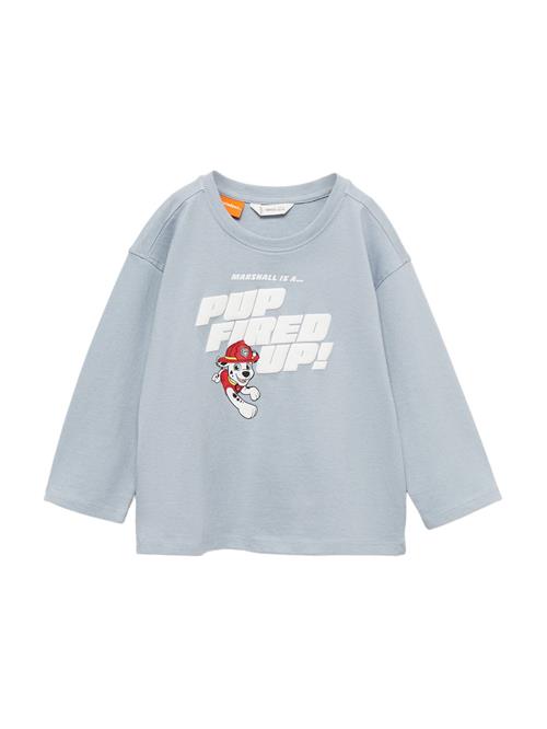 MANGO KIDS Shirts 'PAWFIRE'  lyseblå / rød / sort / offwhite