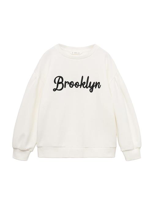 MANGO KIDS Sweatshirt 'BROOKLYN'  ecru / sort