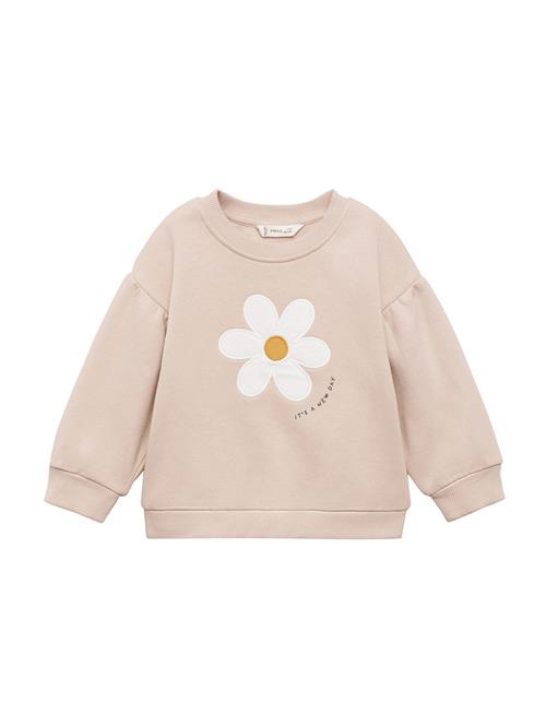 MANGO KIDS Sweatshirt 'FLORI'  kit / safran / sort / hvid