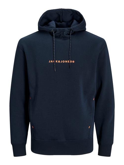 JACK & JONES Sweatshirt 'JJTree'  marin / orange