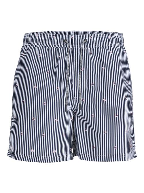 JACK & JONES Badeshorts 'JPSTFiji'  marin / rød / hvid