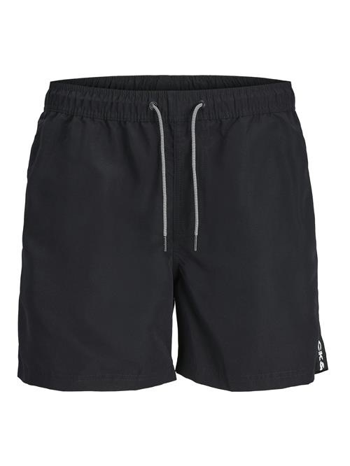 JACK & JONES Badeshorts 'JPSTFiji'  sort / hvid