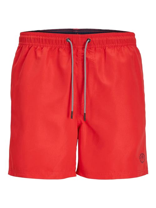 JACK & JONES Badeshorts 'Fiji'  knaldrød / sort