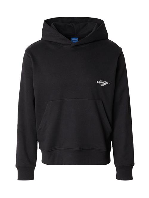 Se JACK & JONES Sweatshirt 'JORVERMONT'  sort / hvid ved About You