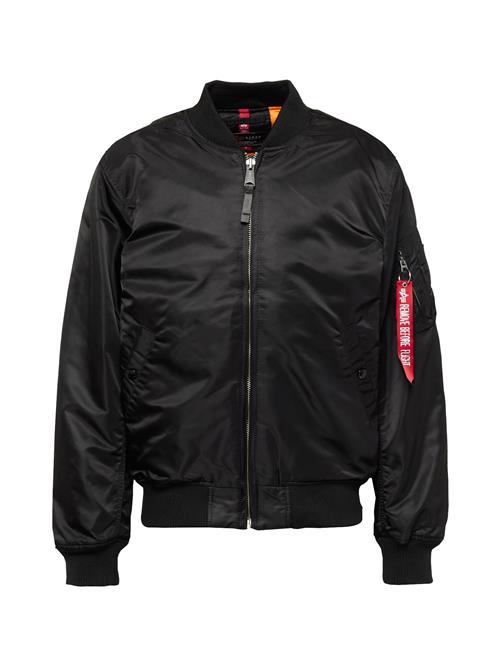 ALPHA INDUSTRIES Overgangsjakke 'Dragon'  mørkegrå / rød / sort / hvid