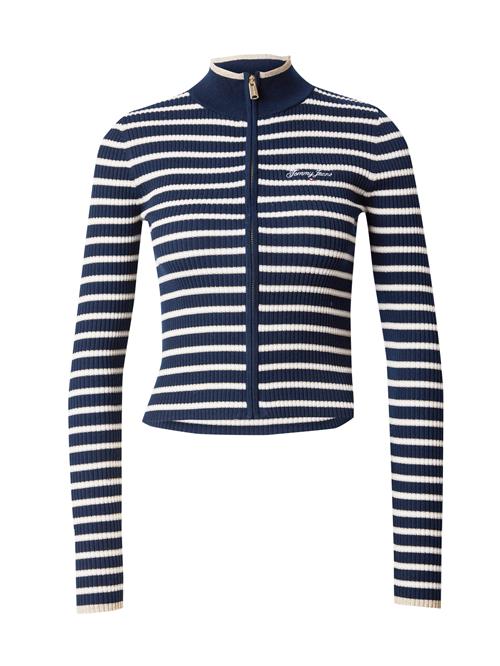 Se Tommy Jeans Cardigan  navy / guld / hvid ved About You