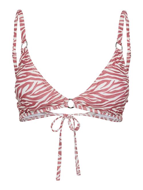 PIECES Bikinioverdel 'AMY'  merlot / hvid