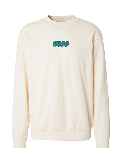 HUGO Sweatshirt 'Nately'  jade / sort / uldhvid