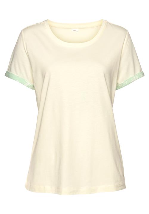 Se s.Oliver Shirts  champagne / mint / hvid ved About You